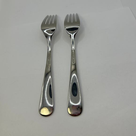 2 Individual Salad Fork Swedish Lodge Lenox 7 1/4" Stainless 18/10 - Picture 5 of 8